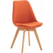 Chaise de salle à manger / cuisine Linares Orange Tissu