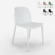 Ahd Amazing Home Design - Chaise de cuisine salle à manger restaurant au design moderne Helene - Blanc