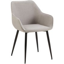 Chaise de salle à manger Vessa Gris clair Tissu