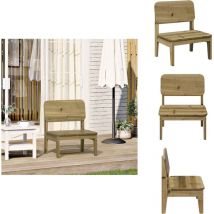 Chaise de jardin 60x52,5x72 cm bois de pin imprégné - Chaise De Jardin - Chaises De Jardin - Siège De Jardin - Chaise De Patio