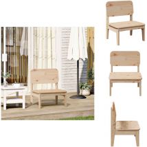 Chaise de jardin 60x52,5x72 cm bois de pin massif - Chaise De Jardin - Chaises De Jardin - Siège De Jardin - Chaise De Patio