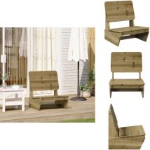 Chaise de jardin 60x64x70,5 cm bois de pin imprégné - Chaise De Jardin - Chaises De Jardin - Siège De Jardin - Chaise De Patio
