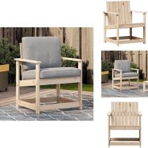 Chaise de jardin 62x56x77 cm bois de pin massif - Chaises De Jardin - Mobilier De Jardin - Chaises En Bois - Chaise Extérieure - Fauteuil De Jardin