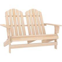 Chaise De Jardin - Chaise D'Extérieur Pour Terrasse/jardin Adirondack 2 Places Bois De Sapin Massif Bv844446 - Bonnevie