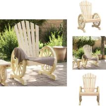 Chaise de jardin Adirondack bois de sapin massif - Chaise De Jardin - Fauteuil De Jardin - Mobilier De Jardin - Chaise Adirondack - Chaise Lounge
