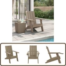 Chaise de jardin Adirondack marron clair 75x88,5x89,5 cm pp - Chaises De Jardin - Chaises Adirondack - Mobilier De Jardin - Chaise Extérieure