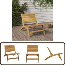 Chaise de jardin Bois de teck solide - Chaise De Jardin - Fauteuil De Jardin - Meubles De Jardin - Bois De Teck - Chaise Pliante
