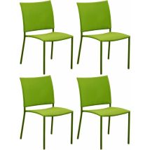 Proloisirs - Chaise de jardin Bonbon pour enfant (Lot de 4)