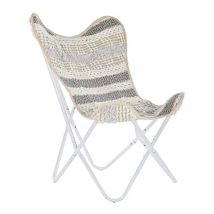 Dkd Home Decor - Fauteuil degarden white grey 74 x 65 x 90 cm