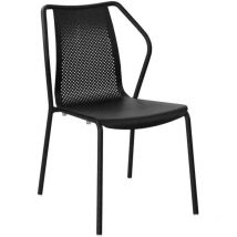 Proloisirs - Chaise de jardin empilable en aluminium Bari