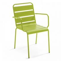 Fauteuil de jardin en métal vert - Palavas