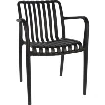 Ambiance - Chaise de jardin en plastique, 55 x 57 x 81 cm