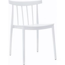 Oviala - Chaise de terrasse en polypropylène blanche