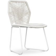 Privatefloor - Chaise d'extérieur - Chaise de jardin - Multicolore - Frony Blanc