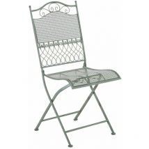 Chaise de jardin Kiran en fer forgé Vert antique