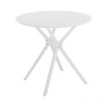Wahson Office Chairs - Table Extérieur Moderne Table de Jardin Plastique avec Pieds Amovibles Table Plastique Exterieur Rond, Tables à Manger de