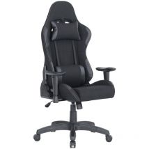 Serena - Chaise de jeu Bundaberg, Fauteuil de jeu pour adultes, Chaise de bureau, Cm 57x72h124/134, Noir
