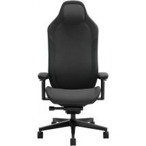 Refine Fabric Dark Gaming Chair - Ergonomic Office Desk Chair Functionality with 4D Adjustable Armrests, High-Back Support, Lumbar Cushion, and
