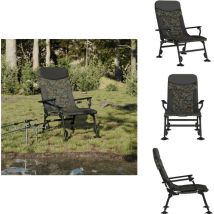 Chaise de pêche avec accoudoir pliable camouflage - Chaise De Pêche - Chaise Pliante - Fauteuil De Camping - Mobilier De Jardin - Chaise Extérieure