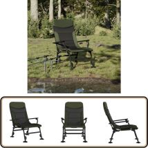 Chaise de pêche avec accoudoir pliable vert - Chaise De Pêche - Chaise Pliante - Mobilier De Jardin - Chaises De Jardin - Fauteuil De Jardin