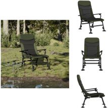 Chaise de pêche avec accoudoir pliable vert - Chaise De Pêche - Chaise Pliante - Mobilier De Jardin - Chaises De Jardin - Fauteuil De Jardin