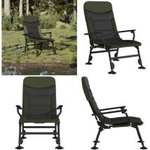 Chaise de pêche avec accoudoir pliable vert - Chaise De Pêche - Chaise Pliante - Mobilier De Jardin - Chaises De Jardin - Fauteuil De Jardin - Home &