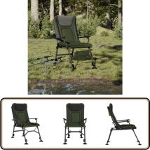 Chaise de pêche avec accoudoir pliable vert - Chaise De Pêche - Chaise Pliante - Mobilier De Jardin - Fauteuil De Jardin - Siège De Pêche
