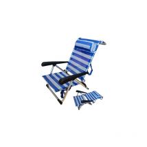Chaise de plage basse Pluvia lit 5 positions coussin 22 mm XYX-101PL607