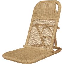 Rendez-vous Déco - Chaise de plage pliable en rotin naturel - favignana