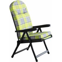 Chaise De Pont En Acier Avec Dossier Réglable Et Reproches Rétractables Barbares Green