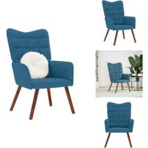 Chaise de relaxation Bleu Velours - Chaise De Détente - Chaises De Détente - Chaise - Chaise Longue