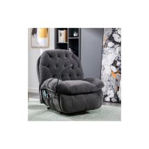 Fauteuil de relaxation électrique polaire Teddy, fauteuil pour personne agée avec fonction inclinable,massage, chaleur, et télécommande, nouveau