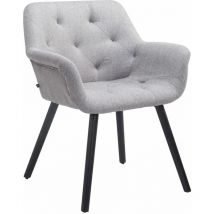 CLP - Armchair élégant tissu pozzetto avec les détails de différentes couleurs colore : Gris