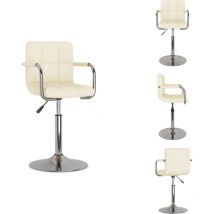 Chaise de salle à manger Crème Tissu - Chaise De Salle à Manger - Chaises De Salle à Manger - Chaise - Chaises