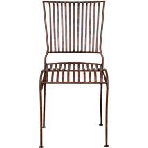 Chaise de salle à manger de cuisine en bois 41x86x51 cm Chaise de jardin Chaise extérieure intérieure Chaises finition antique