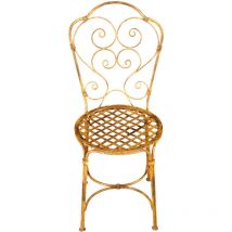 Chaise de salle à manger de cuisine en bois 45x96x49 cm Chaises d'extérieur Chaise de jardin et de terrasse Chaises à siège rond
