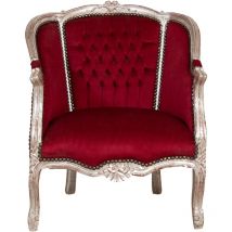Biscottini - Chaise de salle à manger de cuisine en bois 78x93x81 cm Fauteuil rembourré en tissu Chaise avec accoudoirs Fauteuil de chambre