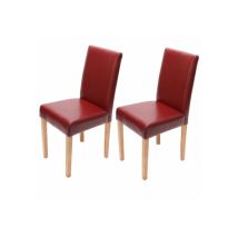 Mend - Chaise De Salle À Manger Lot De 2 Athena Rouge