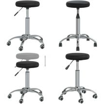 Chaise de salle à manger Noir Similicuir - Chaises De Salle à Manger - Chaise De Cuisine - Chaise Pivotante - Chaise Réglable En Hauteur - Chaise