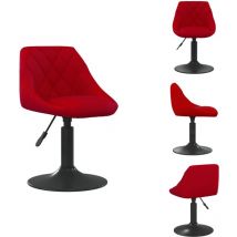 Chaise de salle à manger Rouge bordeaux Velours - Chaise De Salle à Manger - Chaises De Salle à Manger - Chaise - Chaises