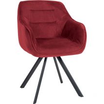 CLP - Russels en velours ou tissu Bordeauxrot, velours