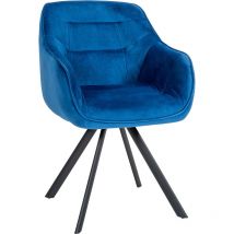 Russel en velours ou en tissu bleu, velours