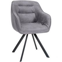 CLP - Russels en velours ou tissu gris, tissu vintage