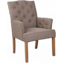Design Chesterfield Design Armchair en tissu avec diverses armures Couleur : Toilette