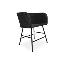 Privatefloor - Chaise de salle à manger en rotin - Boho Bali Design - Ishita Noir
