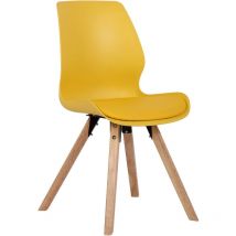 Chaise de lune jaune, plastique
