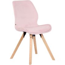 Chaise rose luna, velours