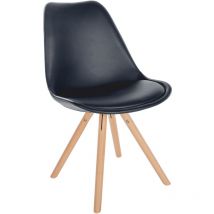 Chaise Sofia en noir, nature (Rund)