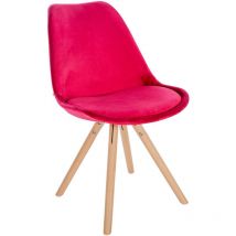 Sofia Velvet Red, Nature (Rund) chaise