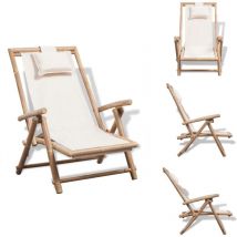 Chaise de terrasse d'extérieur Bambou - Chaises De Jardin - Chaises Pliables - Mobilier De Jardin - Chaise Extérieure - Chaise En Bambou